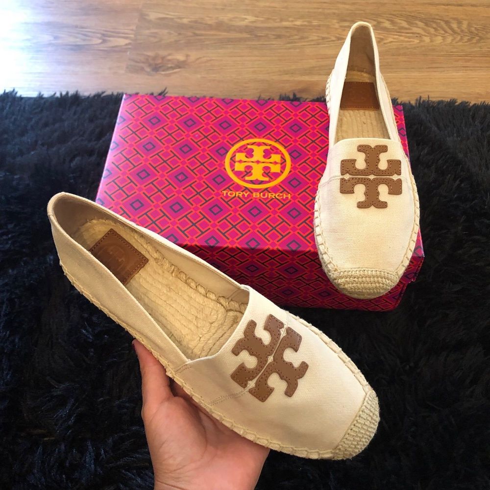 Tory Burch espadrilles flats loafers slip on shoes women’s 7 new - Picture 1 of 6